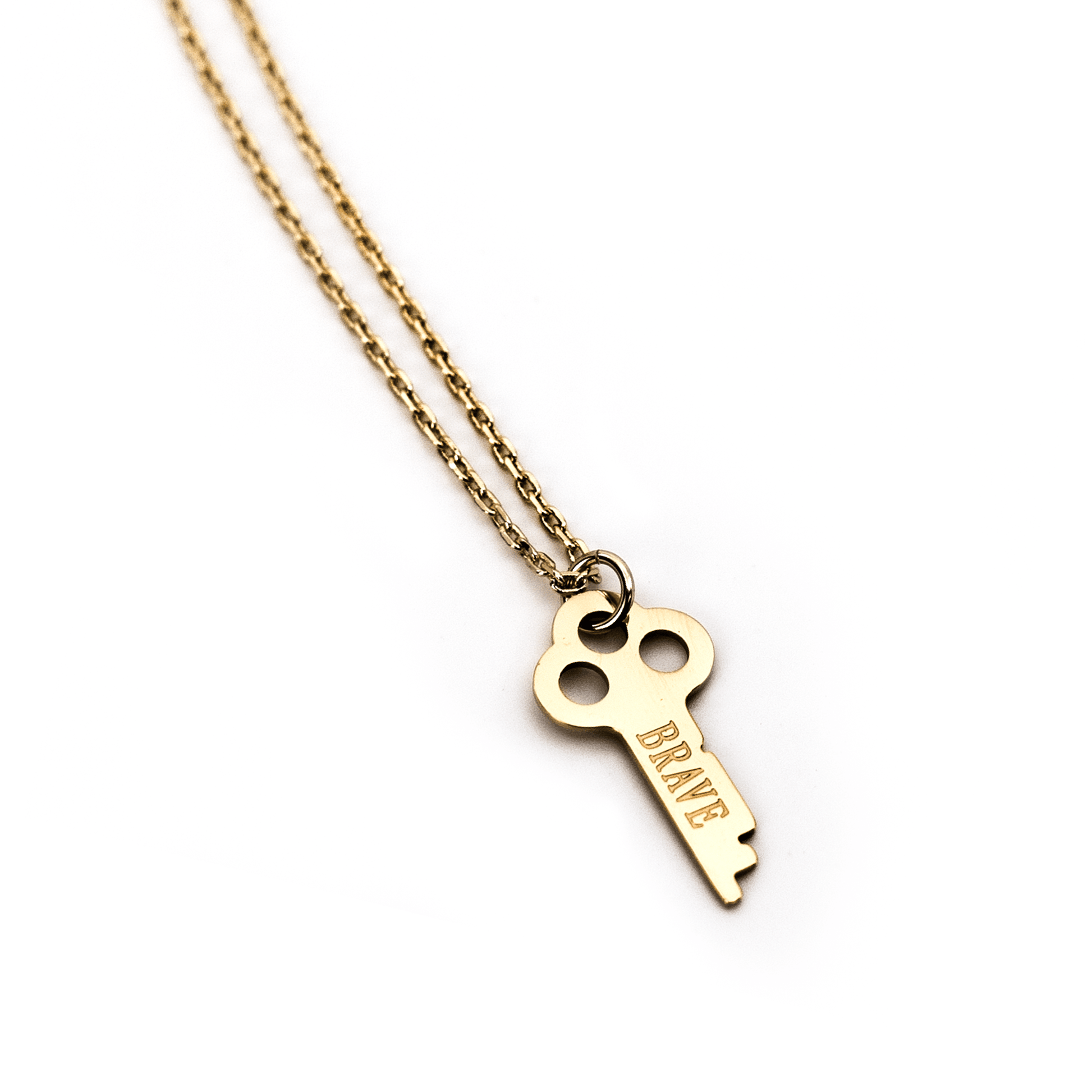 The Trinity Necklace Necklaces The Giving Keys BRAVE Gold 