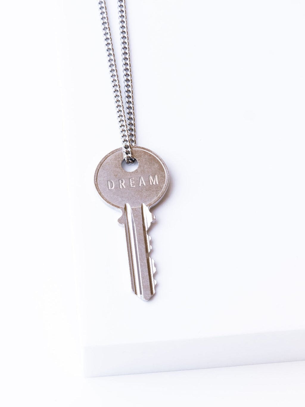 Key on sale silver necklace