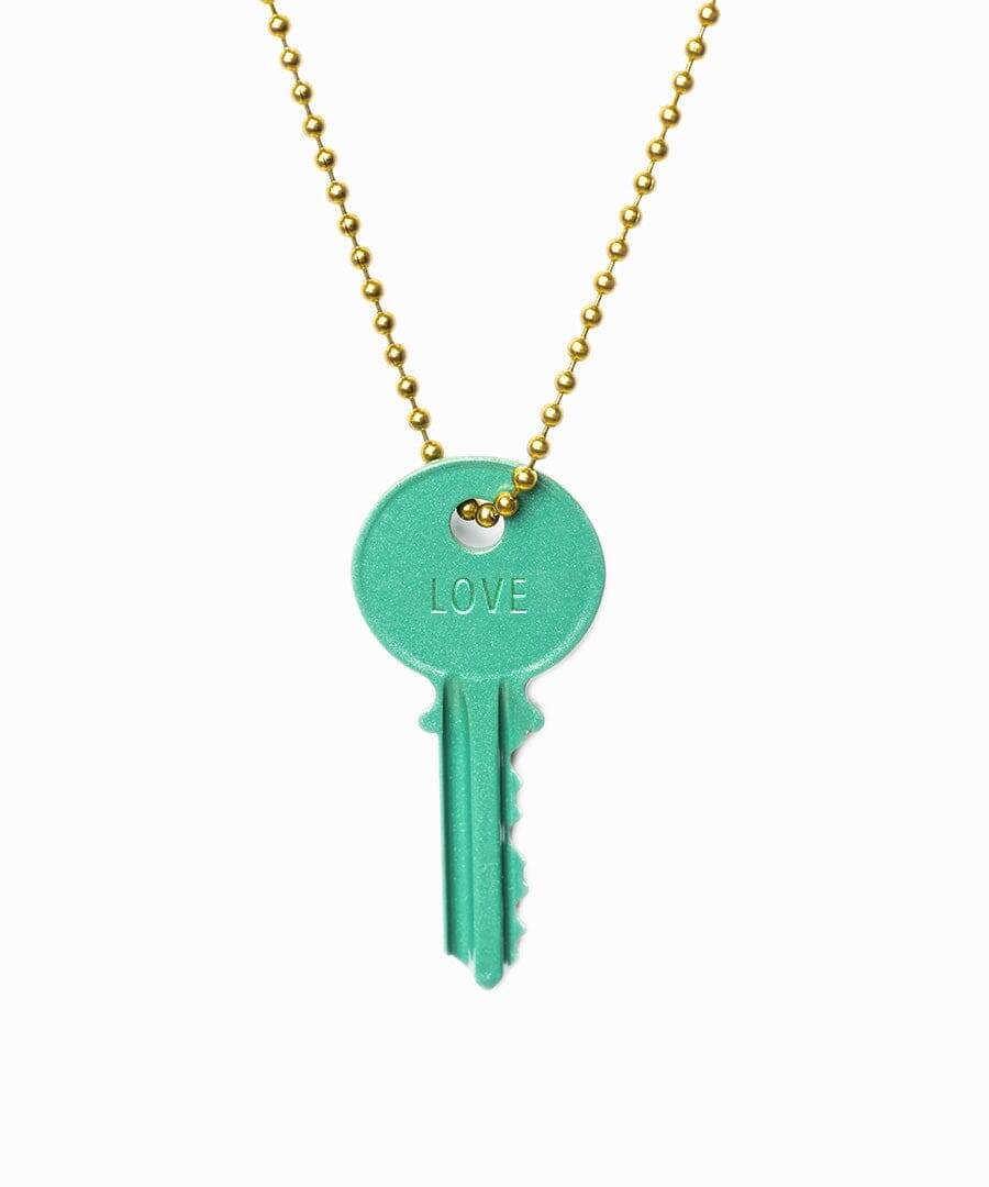 Key Charm Ball Chain Necklace