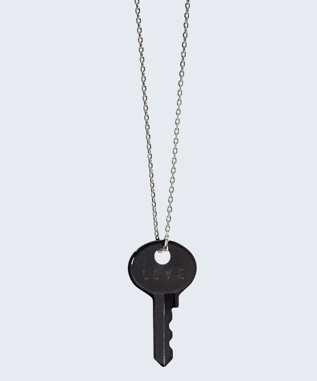 Dainty Silver Key Pendant Necklace