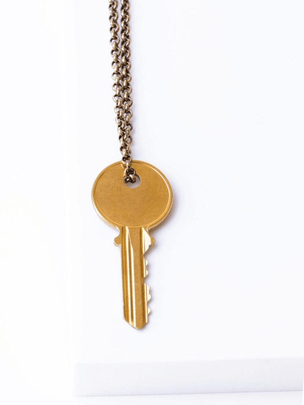 Classic Key Gold Chain Necklace - Test Necklaces The Giving Keys 