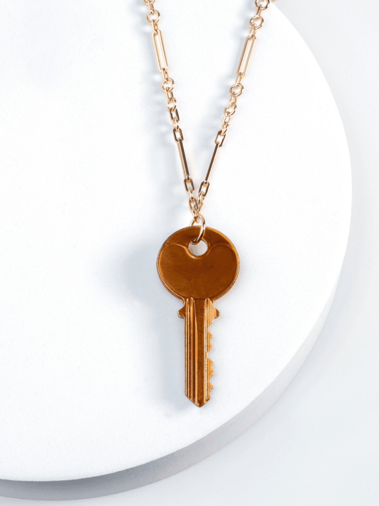 Color Classic Key Gold Amalfi Chain Necklace Necklaces The Giving Keys 