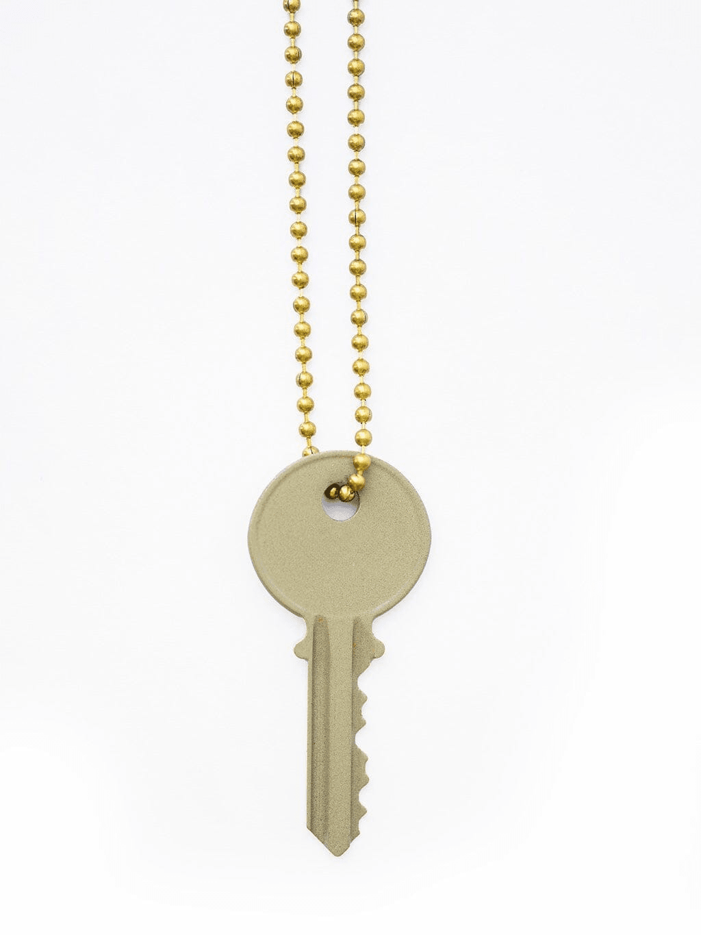 Color Classic Key Gold Ball Chain Necklace Necklaces The Giving Keys 