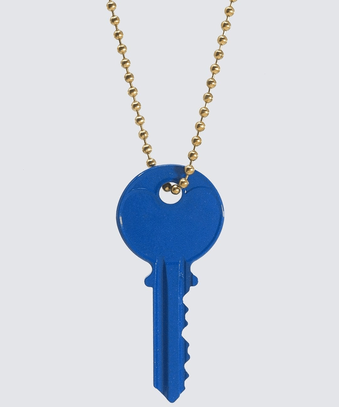 Color Classic Key Gold Ball Chain Necklace Necklaces The Giving Keys 