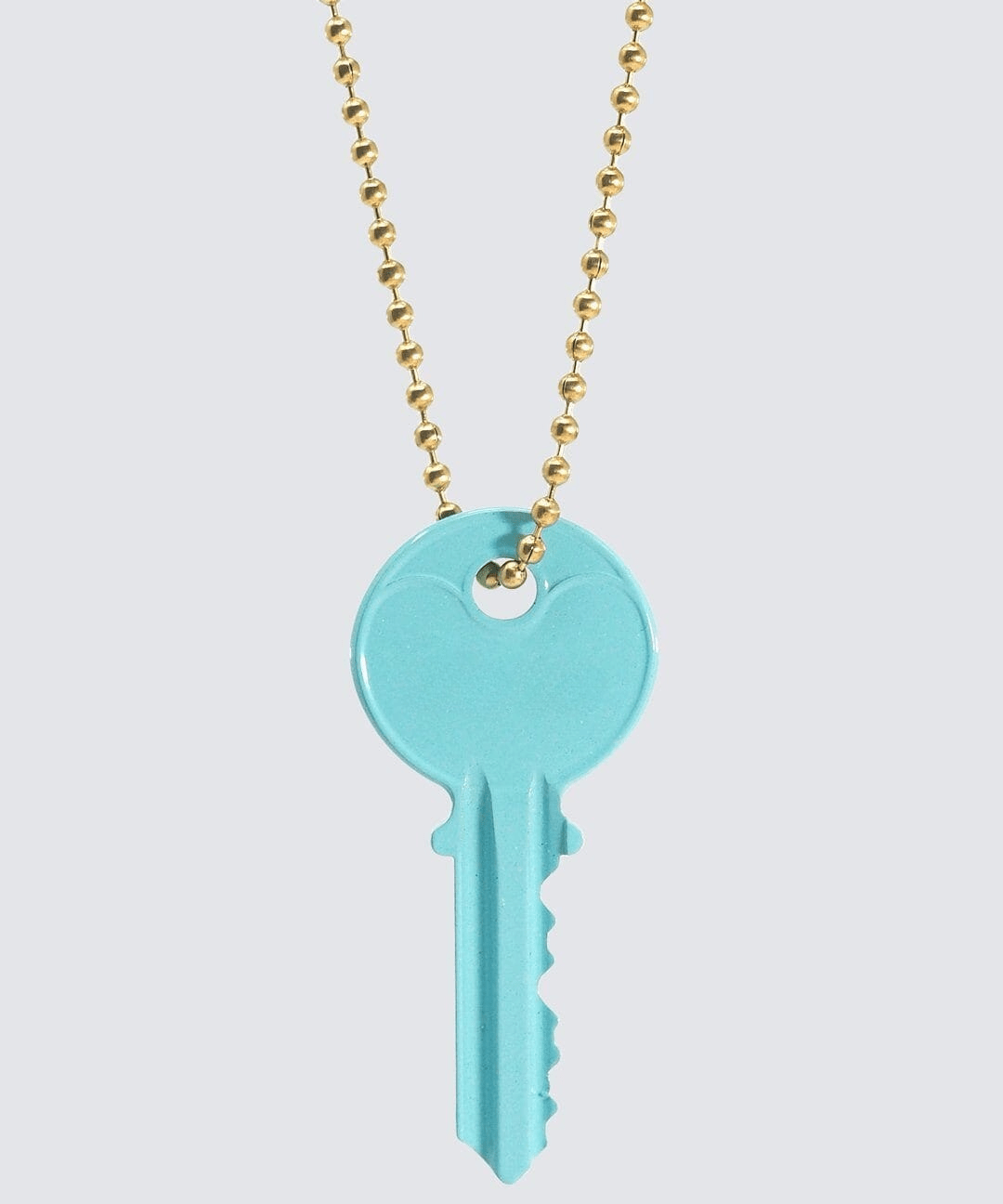 Color Classic Key Gold Ball Chain Necklace Necklaces The Giving Keys 