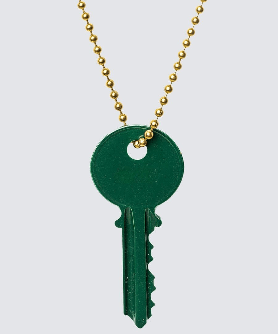 Color Classic Key Gold Ball Chain Necklace Necklaces The Giving Keys 