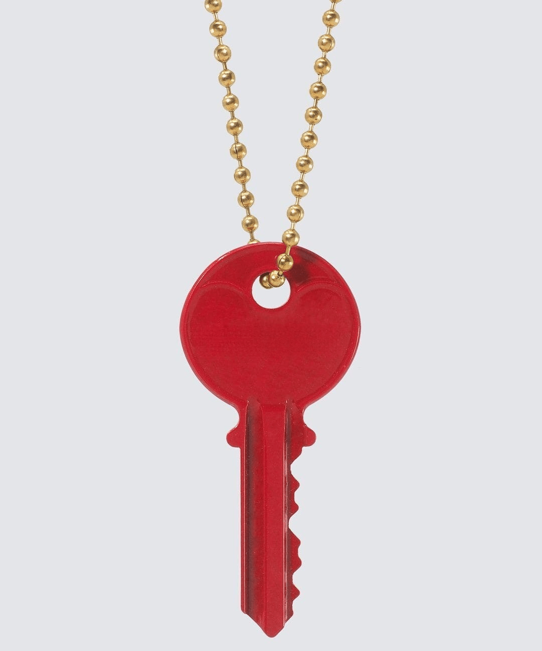 Color Classic Key Gold Ball Chain Necklace Necklaces The Giving Keys 