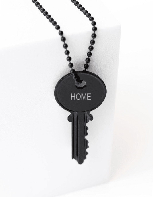 HHCLA Matte Black Classic Key Necklace Necklaces The Giving Keys 