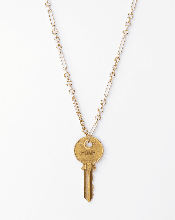 HHCLA Classic Key Gold Amalfi Necklace Necklaces The Giving Keys 