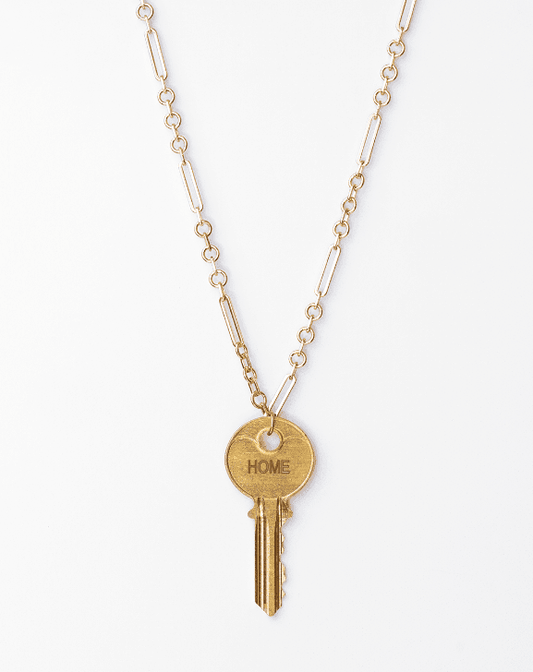 HHCLA Classic Key Gold Amalfi Necklace Necklaces The Giving Keys 