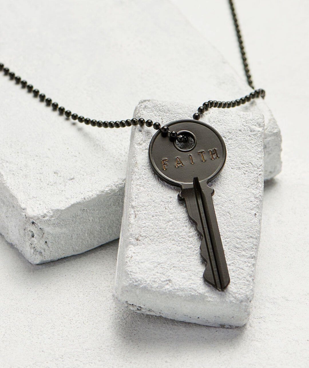 The Matte Black Key Necklace Create Matte Black