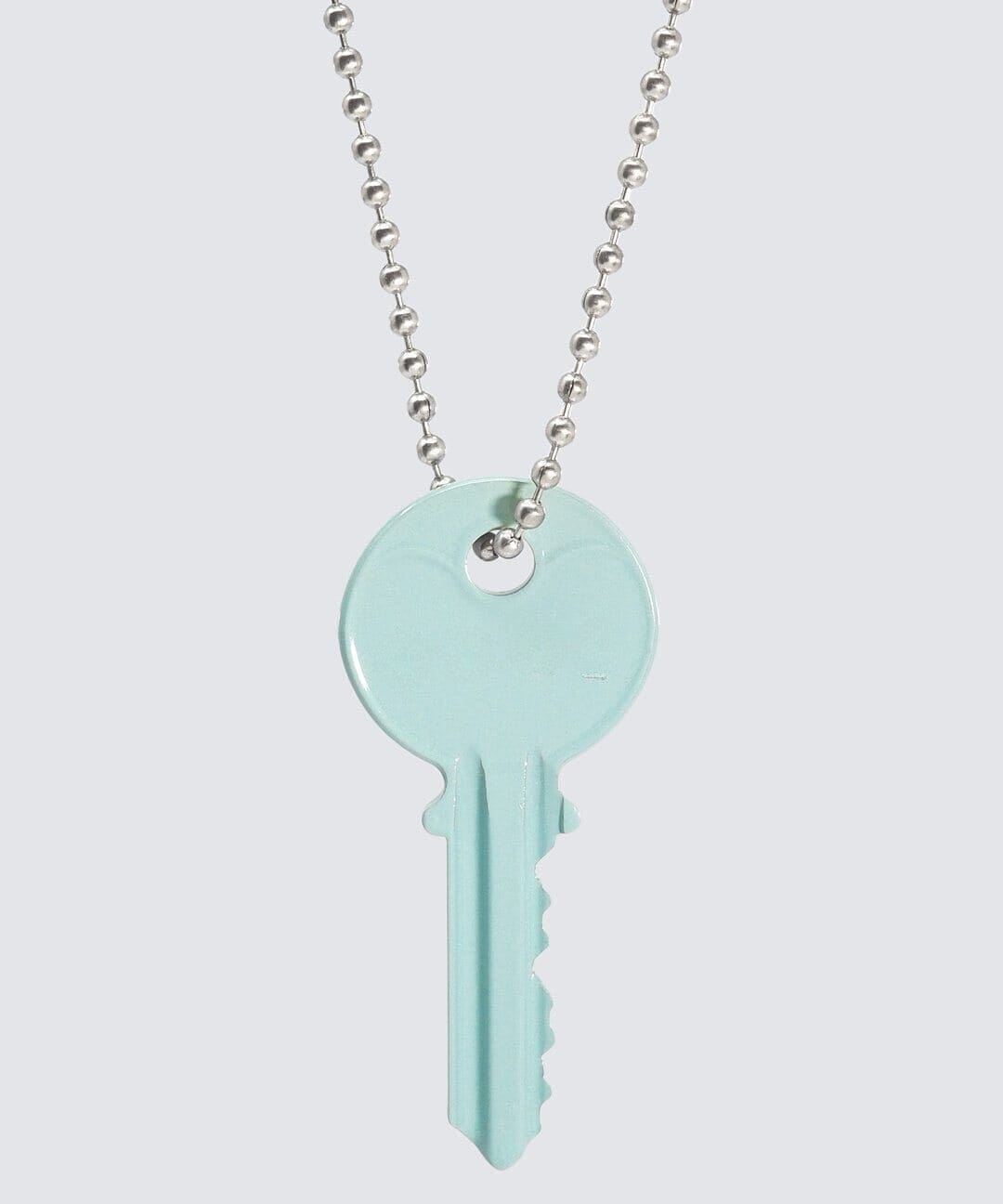 Color Classic Key Silver Ball Chain Necklace TEST Necklaces The Giving Keys 