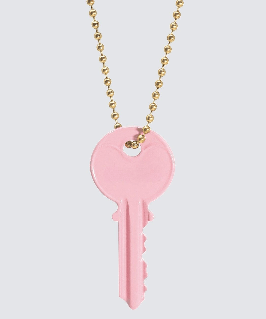 Color Classic Key Gold Ball Chain Necklace Necklaces The Giving Keys 