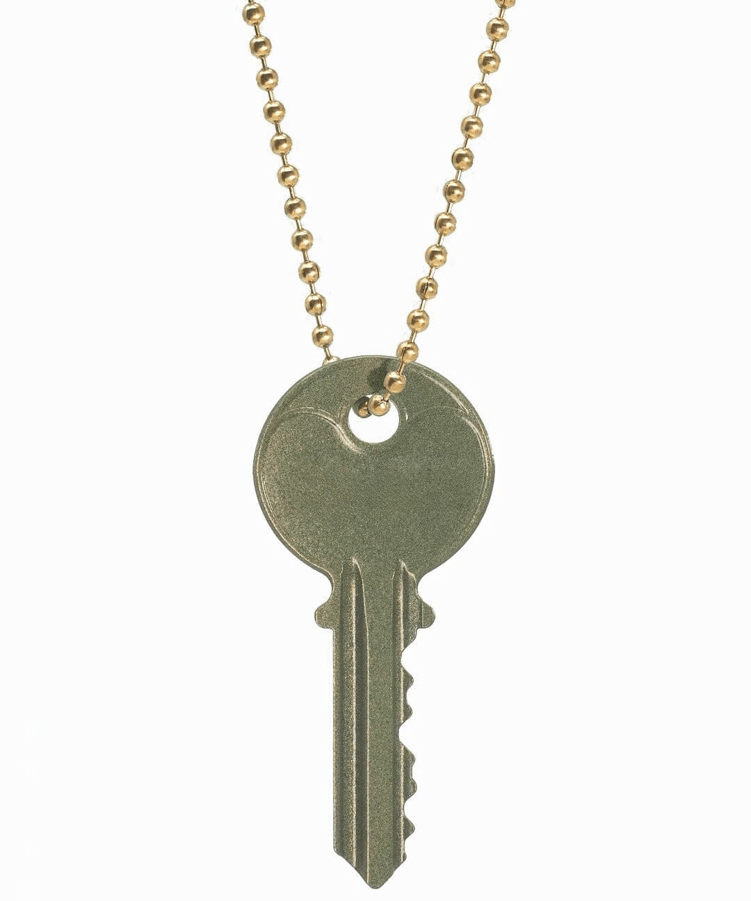 Color Classic Key Gold Ball Chain Necklace Necklaces The Giving Keys 