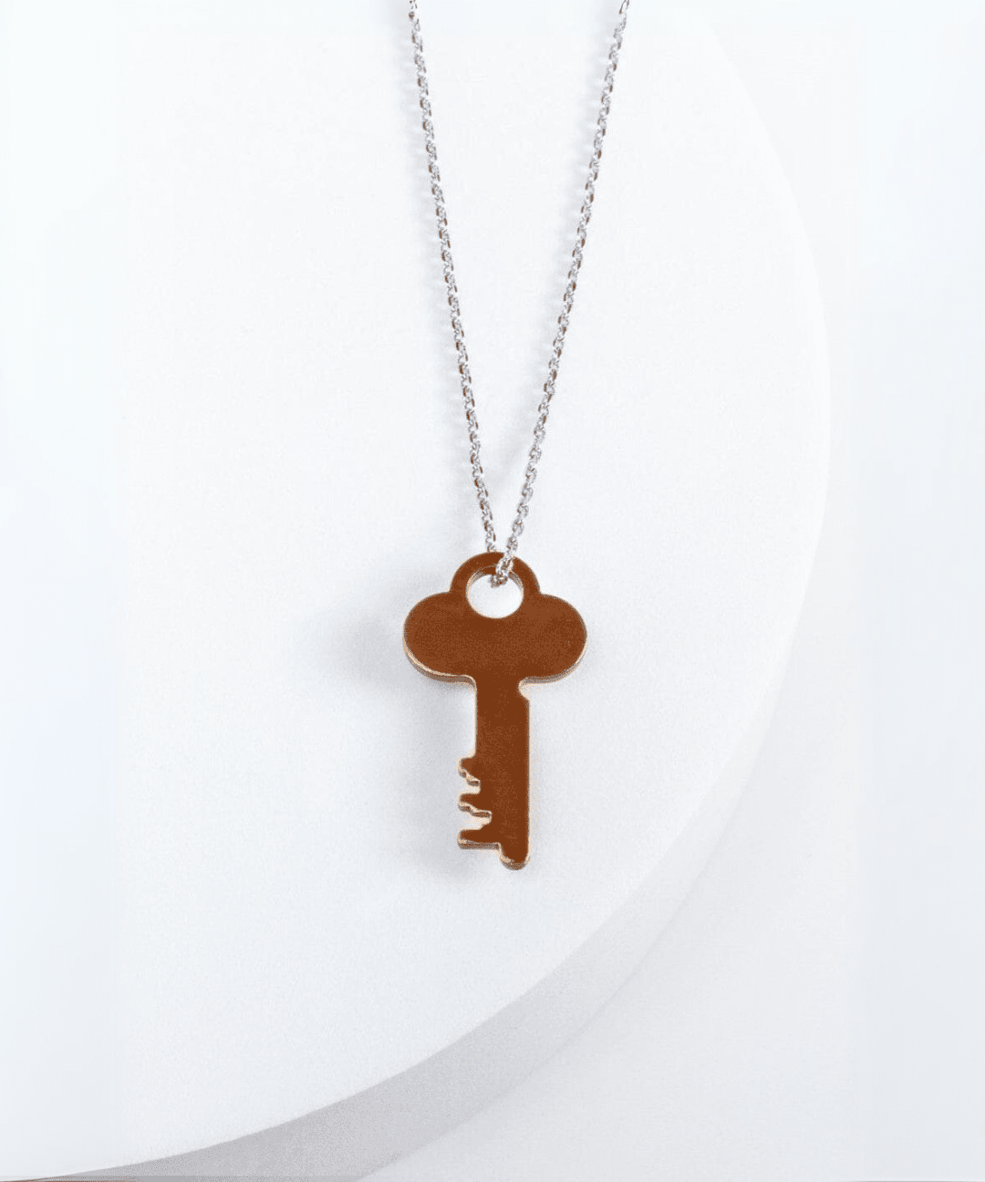 Color Dainty Maya Key Silver Chain Necklace Necklaces The Giving Keys 