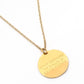 The Definition of Brave — Disc Pendant Necklace Necklaces The Giving Keys 