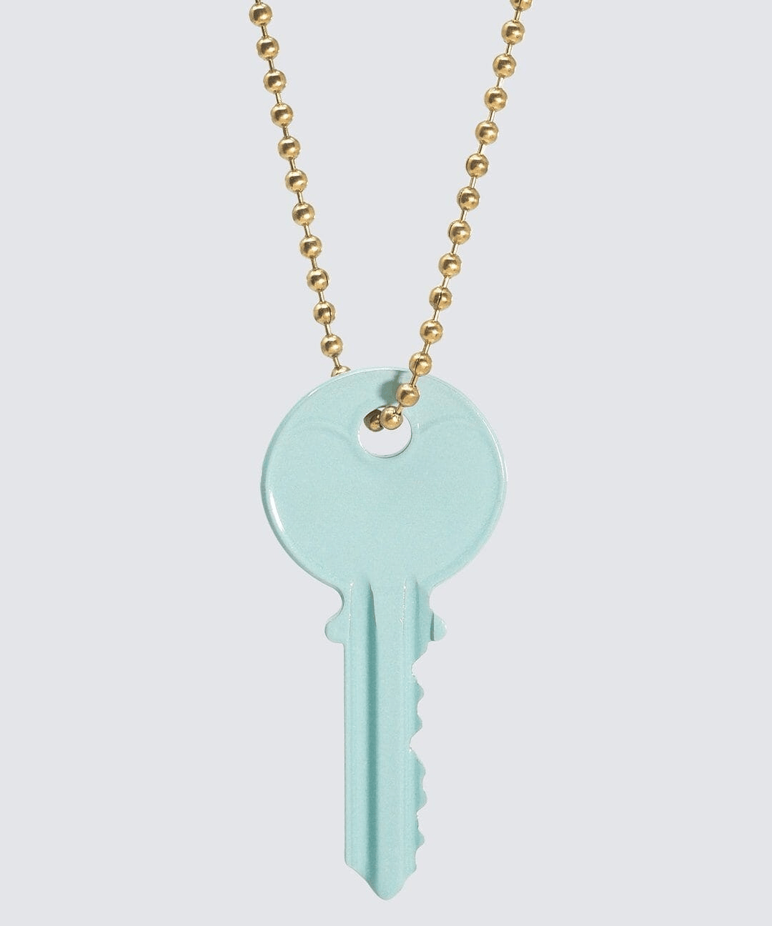 Color Classic Key Gold Ball Chain Necklace Necklaces The Giving Keys 