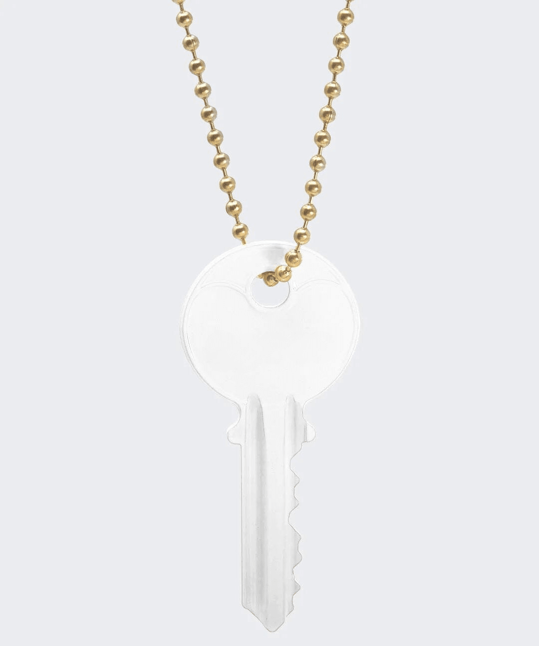 Color Classic Key Gold Ball Chain Necklace Necklaces The Giving Keys 