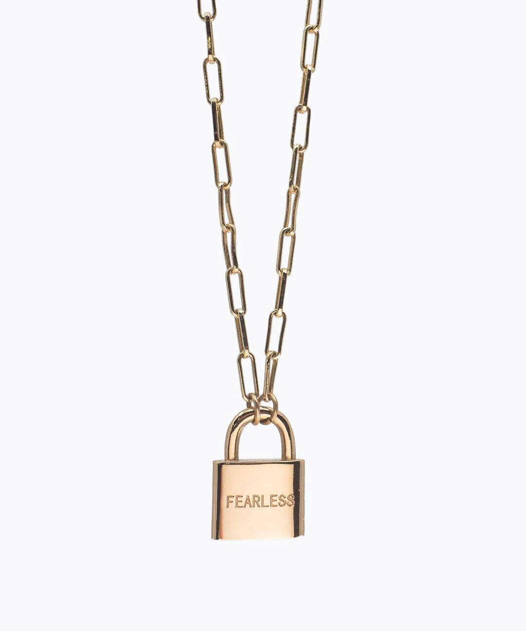 Padlock Necklace, Lock Chain Necklace