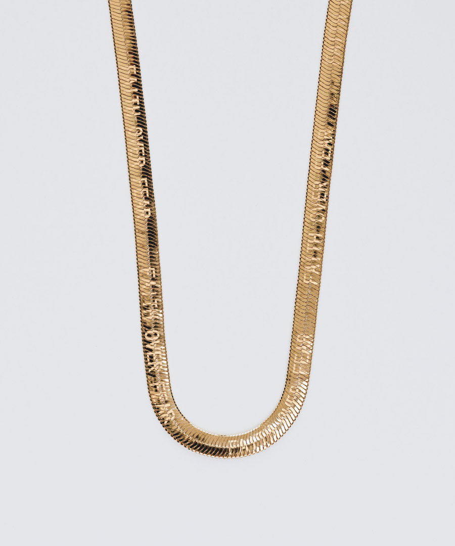Gold Herringbone Chain – Liry's Jewelry